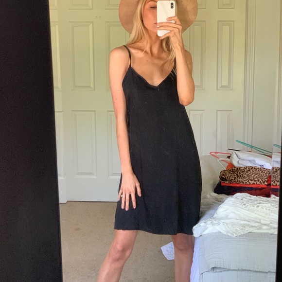 Satin like slip mini dress - Picture 6 of 7